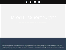 Tablet Screenshot of jaredwuerzburger.info